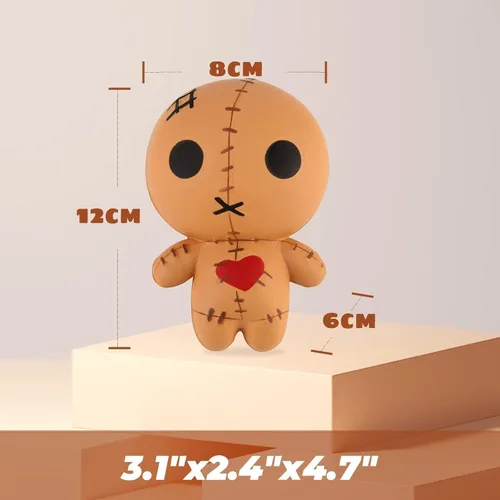 Miniatura 3 de Anboor Muñecos de vudú de 4.7 pulgadas, muñeca fantasma de Halloween, kawaii, suave, lento aumento, perfumado, para aliviar el estrés, juguetes