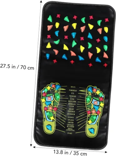 Miniatura 2 de minkissy 1 alfombrilla de piedra para el cuidado de los pies, herramienta de masaje reflexología para relajación y alivio de fatiga, diseño cómodo