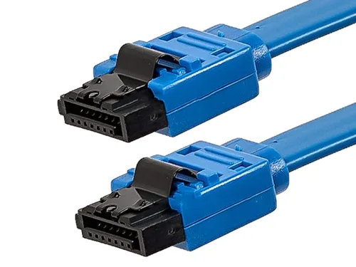 Miniatura 2 de Monoprice Cable SATA III 6Gbps SATA 3 – 1.5 pies azul (paquete de 10) con pestillo de bloqueo Inchg – Compatible con HDD, SSD, unidad de CD