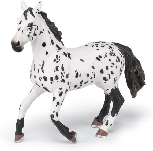 Miniatura 5 de Papo - Figura de caballo Appaloosa negra realista para niños - A partir de 3 años - Colección de caballos y ponis - Juego educativo para montar a