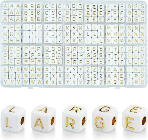Miniatura 16 de 26 Pcs Chunky Amber Letter Beads, 20mm Jumbo 3D Acrylic Letter Beads, Big Letter Beads for Bracelets, Necklaces, Bagcharms, Shoelaces, Keychains