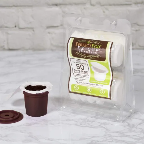 Miniatura 7 de Perfect Pod EZ-Cup para cafeteras Keurig 1.0, cápsula de café K-Cup reutilizable de 1 corriente, filtro de café recargable