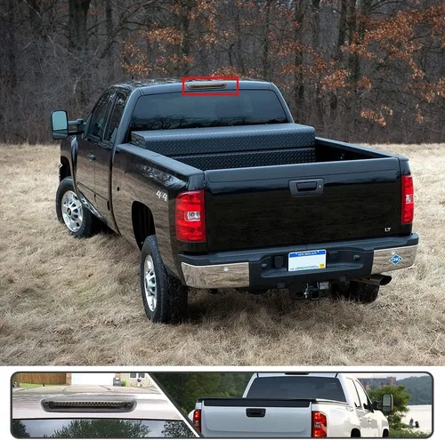 Miniatura 9 de Tercera luz de freno LED para Chevy Silverado GMC Sierra 2007-2014 3ª luces de freno luz de carga blanca con estroboscópica roja OEM lámpara