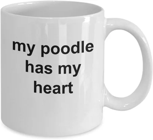 Miniatura 2 de Funny Mug Poodle Has My Heart - 11 or 15 oz Coffee Tea Cup with Unique saying Pedigree Dog