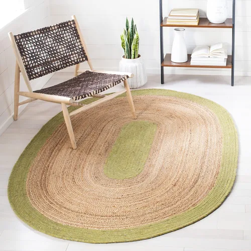 Miniatura 24 de SAFAVIEH Braided Collection BRD910B - Alfombra redonda de yute reversible de 3 pies, color beige y natural, hecha a mano