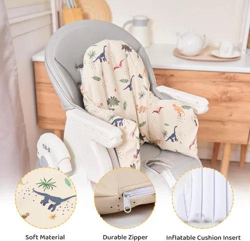 Miniatura 2 de Cojín para silla alta con funda para IKEA Antilop Bebés Niños Infantes Inflable y Reversible Cojín Inflable Integrado Arena