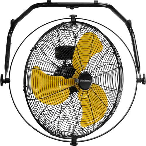 KEN BROWN Ventilador de montaje en pared de 20 pulgadas o ventilador de piso de 5000 CFM, ventilador industrial de alta velocidad con doble rotación