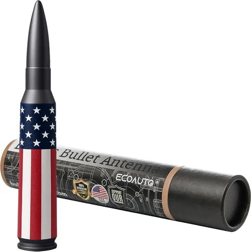 Miniatura 9 de 50 Cal Badass Bullet Antenna® se adapta a Jeep Wrangler JK y JL de (2007 para accesorios Jeep Wrangler y Gladiator), seguro para lavado de autos