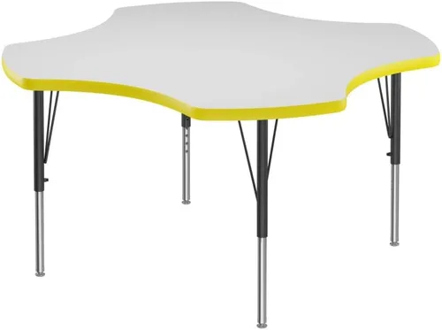 Miniatura 67 de Correll - Mesa rectangular de 24 x 36 pulgadas, mesa de actividades superior de borrado en seco, altura ajustable (19 a 29), laminado de alta