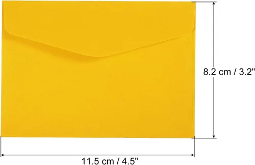 Miniatura 2 de PATIKIL Mini sobres, paquete de 24 mini sobres para tarjetas de regalo, tarjetas de visita para tarjetas de notas pequeñas, felicitación, boda