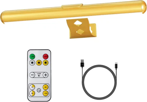 Miniatura 16 de MIOBLUE Luces Inalámbricas para Cuadros con Control Remoto, Luz para Pinturas Recargable Completamente de Metal, Lámpara de Exhibición de 16