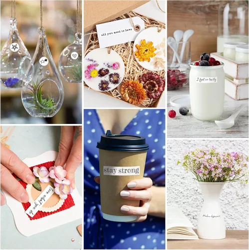Miniatura 6 de 48 hojas de calcomanías con citas inspiradoras para diario, refranes estéticos, calcomanías de graduación, palabras motivacionales, letras escritas