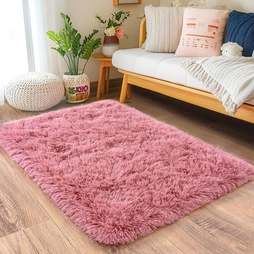 Miniatura 109 de Alfombras de Pasillo para Dormitorio 2x6 pies Alfombras de Pasillo para Pasillos Antideslizantes Suaves de Pelo Largo Alfombra de Cabecera, Alfombra