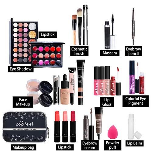 Miniatura 3 de FantasyDay Juego de maquillaje todo en uno para regalo navideño, kit completo de maquillaje para mujeres, paquete esencial de iniciación, incluye