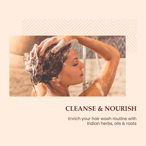 Miniatura 5 de Mother Sparsh Jabapushp Natural Hair Cleanser (Shampoo), propiedades terapéuticas para controlar la caída del cabello, fortalecer las raíces para un