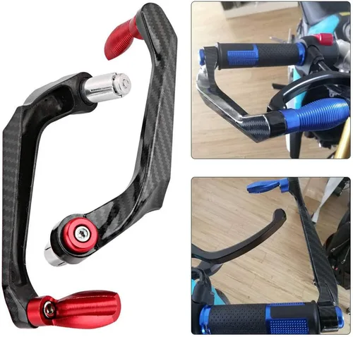 Miniatura 3 de Aramox Protector universal del manillar de la motocicleta de 7/8 pulgadas, protector de manillar de freno de aleación de aluminio de alta densidad