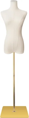 Miniatura 11 de maniquí femenino con forma de torso de talla grande para mujer, formas de vestido para costura, maniquí de cuerpo con alta estabilidad, soporte