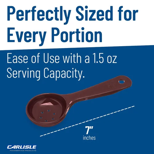 Miniatura 5 de Carlisle FoodService Products 496101 Cuchara sólida de control de porciones de mango corto 1.5 oz