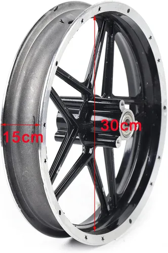 Miniatura 3 de Llanta de Neumático 2.50-10'' Rueda Delantera Trasera Llantas de Rueda para Mini Bicicleta de Bolsillo E-bike 49-50cc Bicicleta de Tierra Cubo