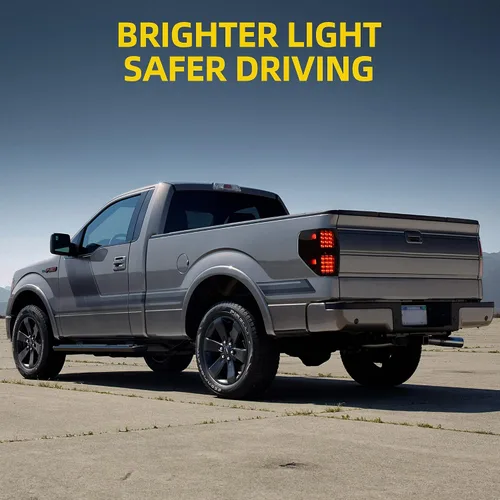 Miniatura 6 de DWVO Conjunto de luz trasera compatible con Ford F150 Styleside 09-14 2009 2010 2011 2012 2013 2014 luces traseras de repuesto para camioneta