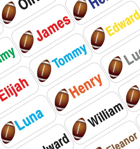 Miniatura 21 de Etiquetas de Nombre Personalizadas para Niños – 60 Etiquetas Impermeables de Pelar y Pegar para Ropa, Cajas de Almuerzo, Botellas de Agua, Bolsas