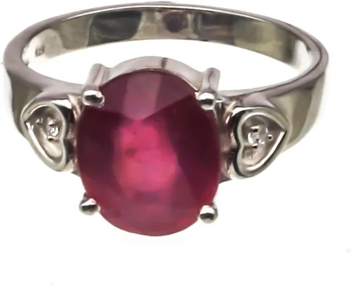 Miniatura 2 de Arenaworld - Anillo de compromiso hecho a mano de plata de ley 925 con piedra rubí de 6 quilates, estilo victoriano, para hombre y mujer