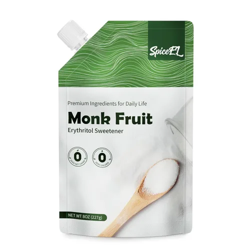 Miniatura 16 de SPICEEL Edulcorante de fruta de monje con alulosa, sustituto del azúcar blanco sin calorías, sin eritritol, apto para dieta cetogénica, de extracto