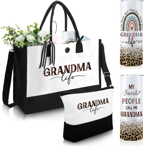 Miniatura 51 de Silkfly Set de 3 piezas de la mejor abuela del mundo para mujeres, regalos de cumpleaños, día de la madre, regalo de cumpleaños, vaso de acero
