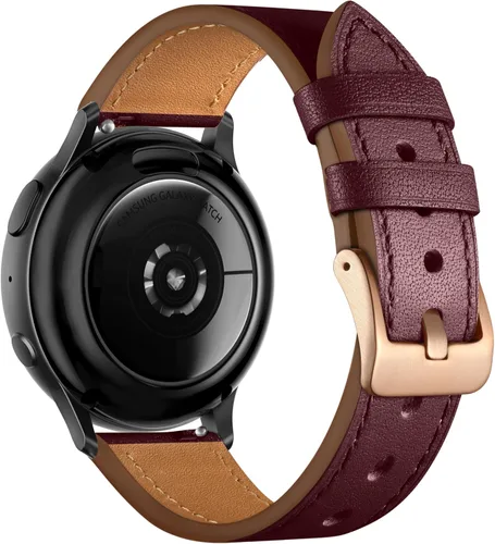 Miniatura 14 de Correa de cuero GEAK compatible con Samsung Galaxy Watch 7 de 40 mm, 44 mm, Galaxy Watch 6 5 4 de 40 mm, 44 mm, Galaxy Watch 6 Classic de 47 mm, 43
