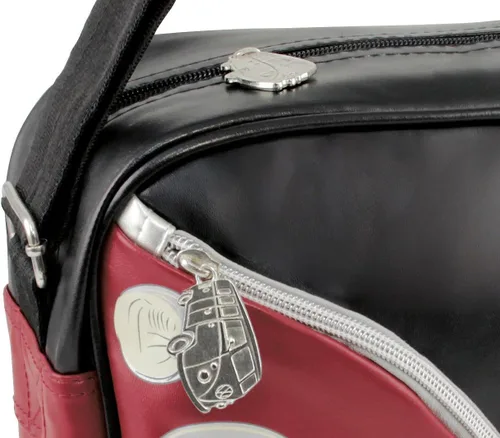 Miniatura 8 de BRISA VW Collection - Bolso bandolera de viaje Volkswagen con motivo de autocaravana VW T1 (parte delantera de autobús/rojo)