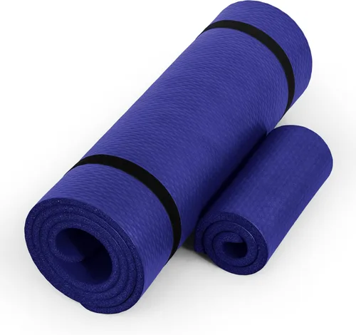 Miniatura 10 de CAP Barbell Colchoneta de yoga y ejercicio de alta densidad de 1/2 pulgada con correa Múltiples opciones