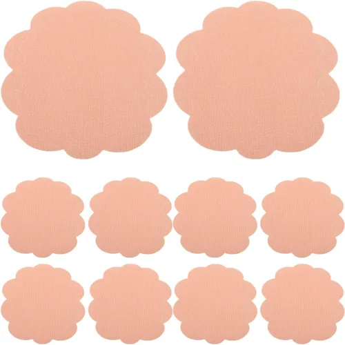 20pcs Thigh Anti-Chafing Pads Skin-Colored Elastic Fabric Inner Thigh Friction Prevention Sweat-Resistant Transparent Patch for Sports and Daily Use