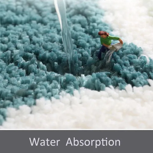 Miniatura 2 de Alfombra de baño, antideslizante, para baño, microfibra súper suave y absorbente de agua, lavable a máquina, alfombras para suelo de baño, bañera