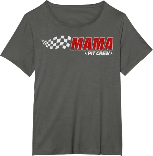 Miniatura 64 de Mama Pit Crew Race Car Birthday Family Matching Pit Crew Camiseta