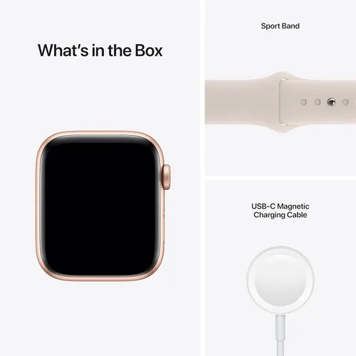 Miniatura 5 de Apple Reloj SE 1.732 in GPS Caja de Aluminio Oro - Correa Deportiva Starlight