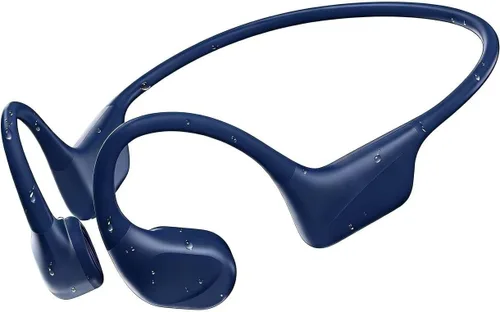 Miniatura 11 de PSIER Auriculares de natación de conducción ósea con doble controlador, IPX8, conducción de aire, impermeable, auriculares abiertos, modo MP3