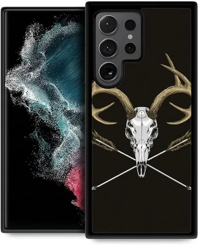Miniatura 14 de DJSOK Funda compatible con Samsung Galaxy S22 Ultra, diseño con patrón de parachoques trasero, esquinas reforzadas antiarañazos, caver de TPU suave