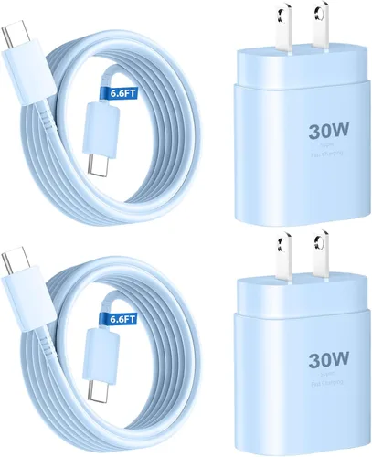 Miniatura 25 de Cargador rápido para teléfono 17 16 15, bloque de carga USB C de 30 W para teléfono 17 16 15 Pro Max y cable tipo C de 8 pies para iPhone 17/Air/17
