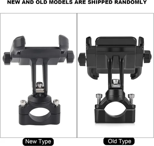 Miniatura 6 de Keenso Soporte de teléfono celular para motocicleta, soporte universal ajustable para manillar para teléfono móvil de 4 a 6 pulgadas, color negro