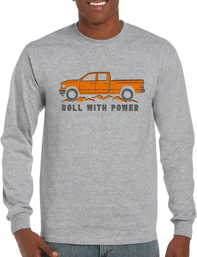 Miniatura 211 de Tee Hunt Camisetas gráficas y camisetas sin mangas para hombre Roll with Power Pickup Truck