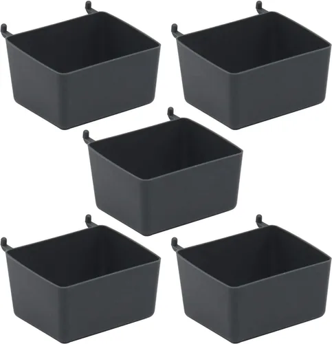 Miniatura 6 de Surtido de 114 ganchos para tablero de clavijas con juegos de ganchos de metal, cubos de tablero de clavijas, cerraduras de clavija para organizar
