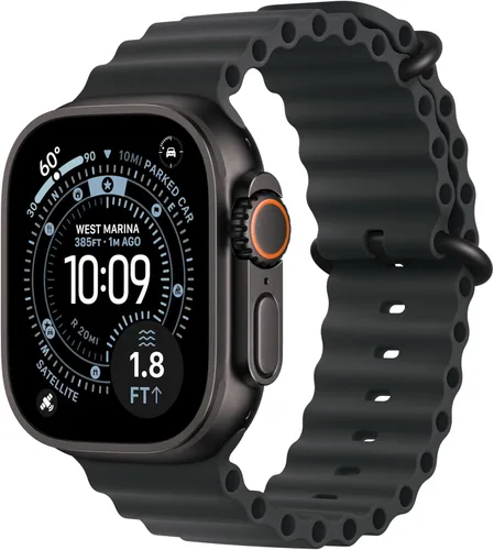 Miniatura 21 de Apple Watch Ultra 3 [GPS + Cellular 49mm] Reloj inteligente para correr y multideporte con funda de titanio resistente con bucle milanés de titanio