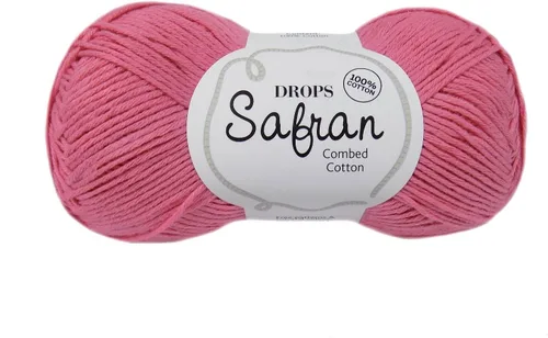 Miniatura 11 de Drops Safran - Hilo de algodón egipcio 100% para tejer y hacer ganchillo, peso deportivo, 2, fino, 5 capas, 1.8 onzas, 175 yardas (01 rosa desierto)