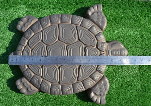 Miniatura 4 de SvitMolds Molde de bricolaje con forma de tortuga escalonada, molde decorativo de tortuga, molde de cemento para hormigón, manual personalizado