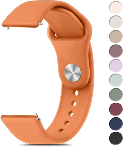 Miniatura 11 de Meliya Correas de reloj de 0.866 in de liberación rápida, correas de repuesto deportivas de silicona suave para hombres y mujeres