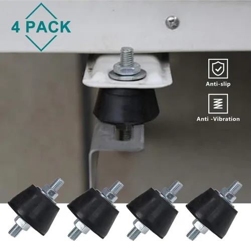 Miniatura 5 de Daisypower Almohadilla de montaje antivibración de goma para aire acondicionado, almohadillas de montaje aislantes de absorción de impactos