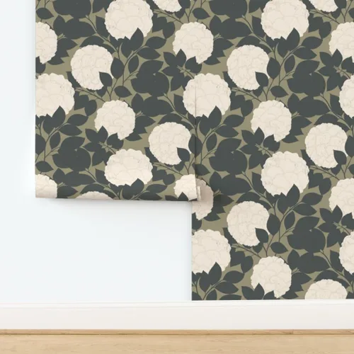 Miniatura 4 de Papel tapiz para despegar y pegar, flores vintage, floral, naturaleza, neutro, rosa, jardín, peonías botánicas, papel tapiz extraíble personalizado