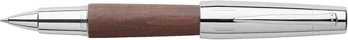 Miniatura 2 de Faber-Castell e-motion Rollerball de Madera y Cromo - Marrón Oscuro Madera de pera marrón oscuro