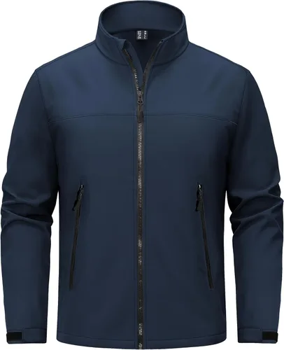 Miniatura 9 de TACVASEN Chaqueta ligera Softshell para hombre, con forro polar, rompevientos, impermeable, para senderismo táctico