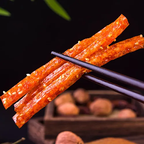 Miniatura 6 de JTEDZI Latiao - Tiras picantes, paquete de 5 bocadillos especiales chinos clásicos de Latiao, vegano, 2.39 onzas por paquete (paquete de 5)